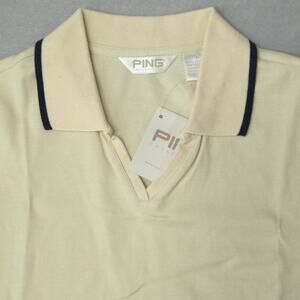 Ping Collection Womens Golf Shirt Medium Dessert Moon V-Neck